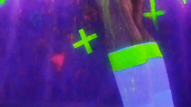 NUDE ONLY SOCKS PLAYING WITH UV BUBBLES - 11 image