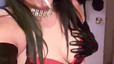 Big Tits Smoking Fetish Tease - 15 image