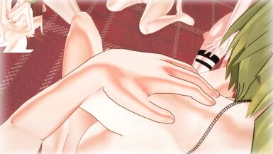 Fire - futas Maki, Tamaki, Iris and Lisa gangbang you | Male taker POV - 14 image