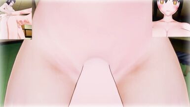 Fire - futas Maki, Tamaki, Iris and Lisa gangbang you | Male taker POV - 15 image