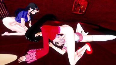 Astolfo gangbanged by futa Nami, futa Boa Hancock, futa Baccarat, futa Nico Robin - 5 image