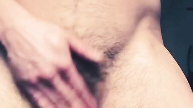 FTM playing with jockpussy moaning with heavy cum - 10 image