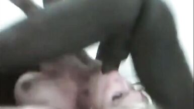 BLOND SHEMALE TRAP SISSY SLUT MILF LOVES BIG BLACK COCK - 10 image