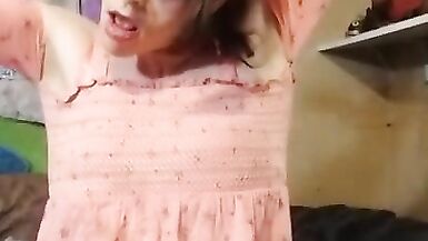 Transgirl Jenny elm sexy spanking choking and anal orgasm - 4 image