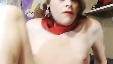 Transgirl Jenny elm sexy spanking choking and anal orgasm - 9 image