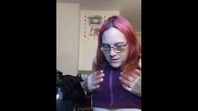 Trans girl jerks off - 1 image