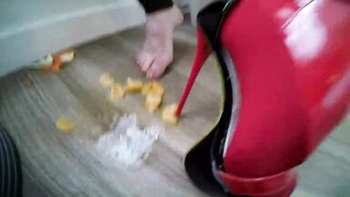 Foot worship for a vicious shemale - 10 image