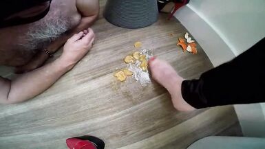 Foot worship for a vicious shemale - 12 image