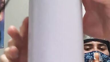 anime outfit sissy cums huge nut with toy - 11 image