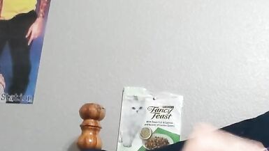 anime outfit sissy cums huge nut with toy - 14 image