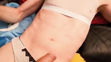 wank in panties - 3 image