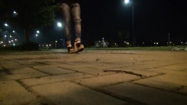 going out in public in very sexy platform wedges - 13 image