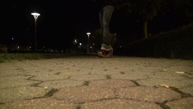 going out in public in very sexy platform wedges - 9 image