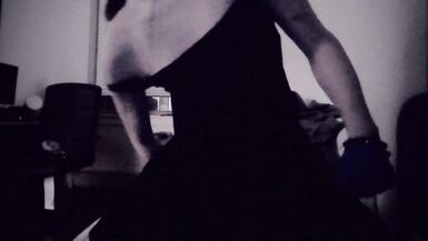 Trans Goth Girl Rides Dildo For First Time - 4 image