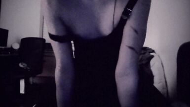 Trans Goth Girl Rides Dildo For First Time - 7 image