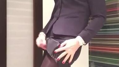 Cum in my favourite business suit - 1 image