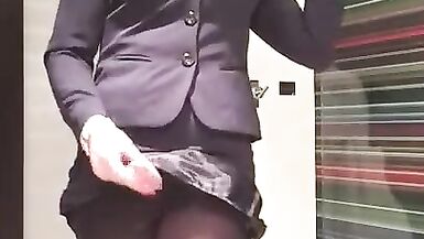 Cum in my favourite business suit - 4 image