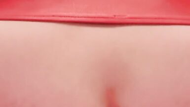 Girl in leggins with hot ass puts a big cucumber on her ass - 10 image