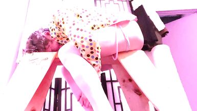 SISSIFICATION BDSM TORTURE ON A SAW HORSE - 12 image