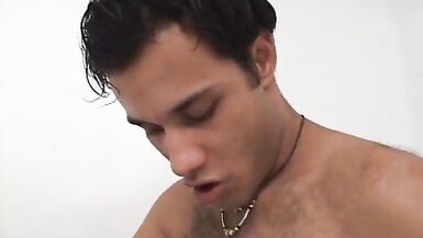 Horny stud slides his hard cock in t-girls ass - 7 image