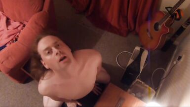 Misty tucked in and grinding her sissy clit in the nude - 5 image