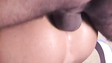 Shemale is fucked hard by stud and jerks off on her big boob - 13 image