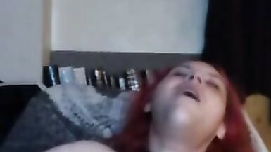 Trans girl jerks off licks fingers - 10 image