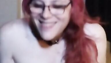 Trans girl jerks off licks fingers - 3 image