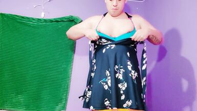 cute boy playing crossdressing first time muscular hot - 10 image