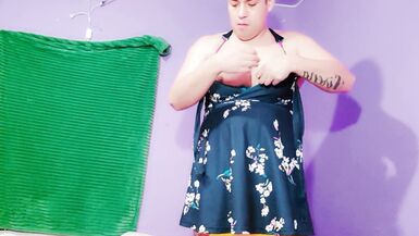 cute boy playing crossdressing first time muscular hot - 11 image