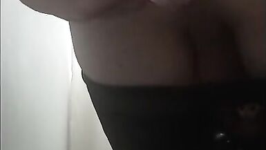 Sexy Crossdresser plays with anal balls under her clothes - 12 image