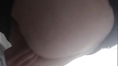 Sexy Crossdresser plays with anal balls under her clothes