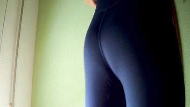 New sport outfit ends with a double cum mess - 2 image