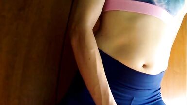 New sport outfit ends with a double cum mess