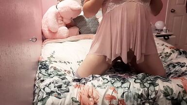 Fat Ass Trans Girl Shows Off Body - 1 image