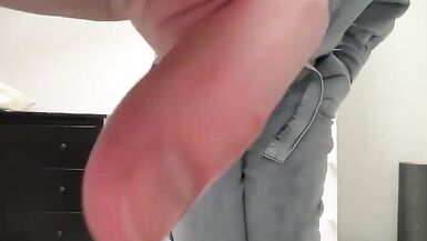 Jeans jumpsuit and high heels on sissy crossdresser slut - 3 image