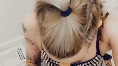 Rave Gurl Drops to Her knees