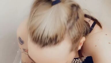 Gorgeous Rocker Rave Girl Sucking - 1 image