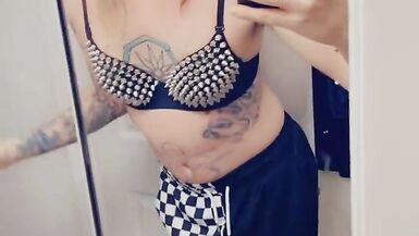 Trans Rocker Showing Off Her Boobs - 11 image