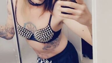 Trans Rocker Showing Off Her Boobs - 15 image