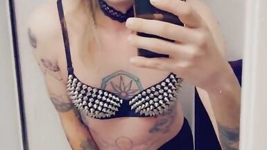 Trans Rocker Showing Off Her Boobs - 7 image