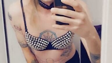 Trans Rocker Showing Off Her Boobs - 8 image