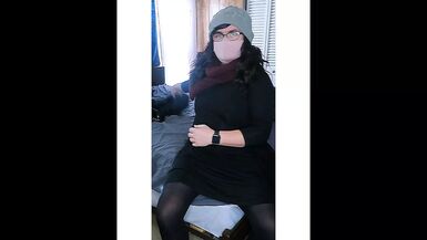 Lauren In Pantyhose Having Fun In The Snow - Teaser - 1 image