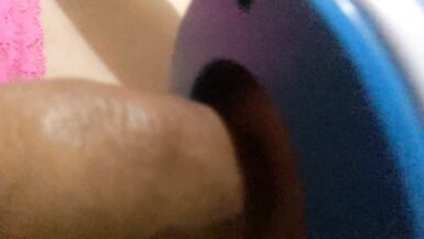 slow motion huge cock sissy toy milking - 12 image