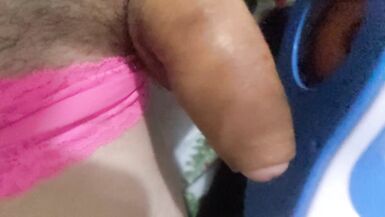 slow motion huge cock sissy toy milking - 9 image