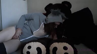 Horny Wolf-Femboy Rides Fat Bear Cock - 3 image