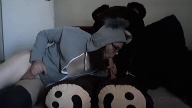 Horny Wolf-Femboy Rides Fat Bear Cock - 4 image