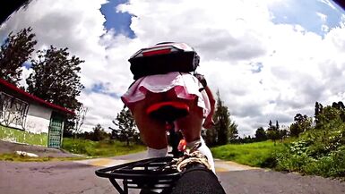 Bike ride showing panties, this old man wanted to fuck me, OUTDOOR CUMSHOT - 5 image