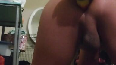 Inexperienced transgender woman tests her new toy on tight boi pussi - 15 image