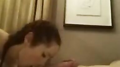 Sexy trans girl gags on cock - 9 image